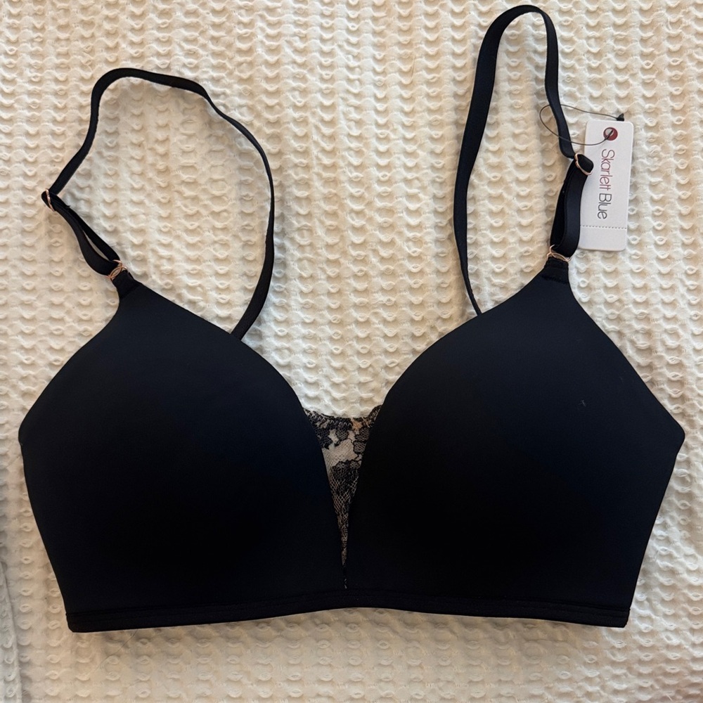 Skarlett Blue Black Lace Detail Bra